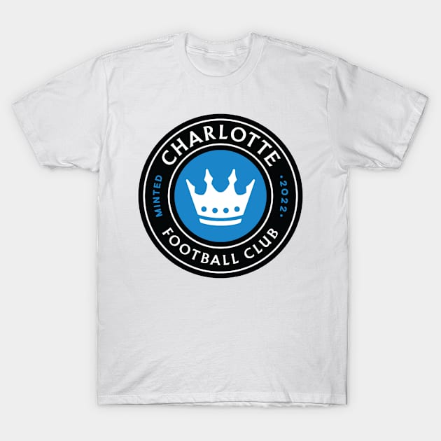 Charlotte FC soccer T-Shirt by AmyNMann